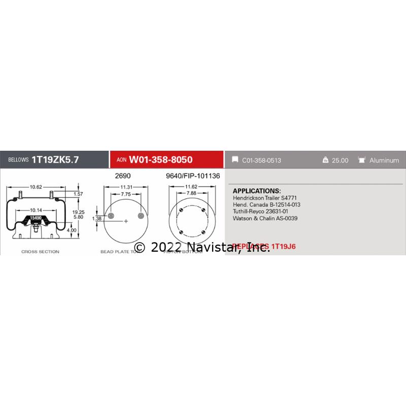 Fleetrite | FLTA1R14039 - Fleetrite Air Spring